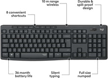Buy Logitech,Logitech MK295 Silent Wireless Mouse & Keyboard Combo - QWERTY UK English Layout - Black - Gadcet UK | UK | London | Scotland | Wales| Ireland | Near Me | Cheap | Pay In 3 | Keyboard & Mouse