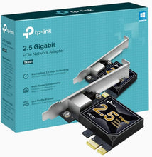 TP-Link TX201 2.5 Gigabit Ethernet Network Adapter, PCIe with Low-Profile and Full-Height Brackets, Black