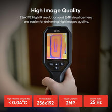 HIKMICRO B10 Thermal Imaging Camera, 256x192 IR Resolution, 2MP Visual Camera, 3.2" LCD, IP54, -20°C to 550°C