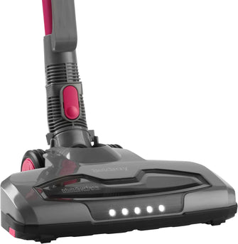 Beldray BEL01515MOB Airgility Cordless Vacuum Cleaner – Portable Handheld Vacuum with Crevice Tool, Rechargeable Stick Vac with Up to 40 Minutes Runtime, Pet Plus+ for Pet Hair, 1.2L Dust Tank, Pink