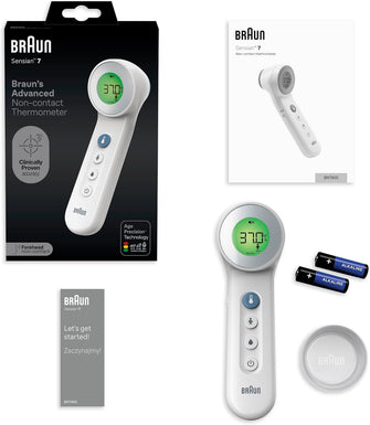 Braun Sensian 7 Forehead non-contact thermometer - Age Precision Technology - 3-in1 - Colour-Coded Digital Display - Baby and Child Friendly - #1 Brand among doctors(1) - BNT400 - 6