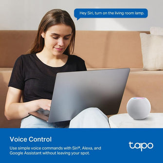 Tapo Mini Wi-Fi Smart Plug | Matter Certified, Energy Monitoring, Alexa, Google & Apple Home Compatible | Schedule & Timer, Voice Control (Tapo P110MA)