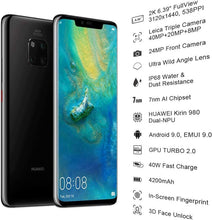 Huawei Mate 20 Pro 128GB Black Sim-Free Unlocked Mobile Phone