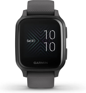 Garmin Venu Sq GPS Smartwatch with All-day Health Monitoring and Fitness Features, Built-in Sports Apps and More, Shadow Grey with Slate Bezel - 1