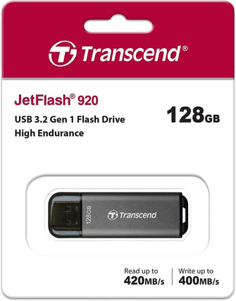 Buy Transcend,Transcend 128GB JetFlash 920 USB 3.2 Gen 1 Flash Drive (USB Stick) Up to 420/400 MB/s TS128GJF920 - Gadcet UK | UK | London | Scotland | Wales| Near Me | Cheap | Pay In 3 | Flash Memory Cards