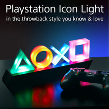 PlayStation Icons Light with 3 Light Modes - Sound Reactive, Dynamic Phasing, Standard Mode, Gaming Room Decor & Gamer Lighting - Paladone [Energy Class A]