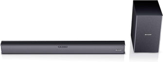 Buy SHARP,SHARP HT-SBW182 2.1 Soundbar, 160W Slim Wireless Bluetooth Soundbar with Subwoofer for TV and Device Streaming with Aux, HDMI ARC /CEC & Digital Optical-In, Wall Mount or Table Top Sound Bar - Black - Gadcet UK | UK | London | Scotland | Wales| Near Me | Cheap | Pay In 3 | Soundbar Speakers