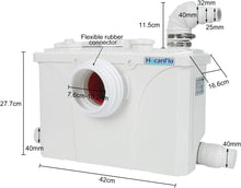 Buy HOCANFLO,Hocanflo 700W Sewerage Pump Macerator Toilet Waste Water Pump For Toilet Sink - Gadcet UK | UK | London | Scotland | Wales| Ireland | Near Me | Cheap | Pay In 3 | Bathroom Accessories