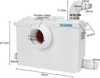 Buy HOCANFLO,Hocanflo 700W Sewerage Pump Macerator Toilet Waste Water Pump For Toilet Sink - Gadcet UK | UK | London | Scotland | Wales| Ireland | Near Me | Cheap | Pay In 3 | Bathroom Accessories