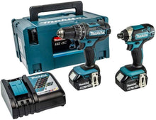 Makita DLX2131TJ 18V LXT 2-Piece Combo Kit – DHP482Z & DTD152Z, 2x 5.0Ah Batteries, Charger, Makpac Case