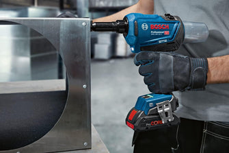 Bosch Professional 18V GRG 18V-16 C Cordless Rivet Gun – 16,000N Max Tensile Force, 25mm Stroke Length, 2x GBA 18V 2.0Ah Batteries, GAL 18V-40 Charger, L-BOXX 136