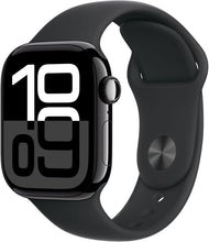 Apple Watch Series 10 GPS 42 mm Smartwatch with Jet Black Aluminium Case with Black Sport Band