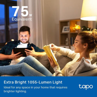 Tapo L535E Matter Smart Bulb E27 – 8.6W, 1055 lm, Dimmable & Tunable, Energy Monitoring, Works with Apple HomeKit, Alexa & Google