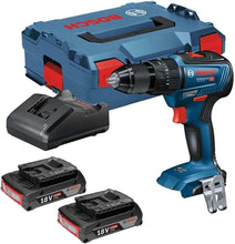 Bosch Professional 18V Cordless Combi Drill GSB 18V-55 – 2x 2.0Ah Batteries, 18V-40 Charger, L-BOXX 136