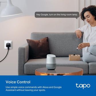 Tapo Smart Plug with Energy Monitoring - Remote Management via App, Scheduling, Timer, Device Sharing, Away Mode, Voice Control (Alexa & Google Home) - Tapo P110