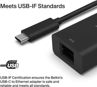 Buy Belkin,Belkin USB Type C to 2.5 Gb Ethernet Adapter, USB-IF Certified Thunderbolt 3 & 4 / USB-C to LAN Network Adapter Compatible with MacBook Pro/Air, iPad Pro, XPS, Surface, and Other USB-C Devices - Gadcet UK | UK | London | Scotland | Wales| Near Me | Cheap | Pay In 3 | Video Game Software