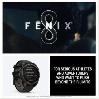 Garmin Fenix 8, 51mm AMOLED Premium Smartwatch and Sports Watch