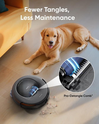 eufy Omni C20 Robot Vacuum and Mop – All-in-One Station, 7,000 Pa Suction, Ultra-Slim 3.35-Inch Design, Auto Emptying, Mop Washing & Drying, Mop Lifting, Carpet Detection for Hands-Free Cleaning