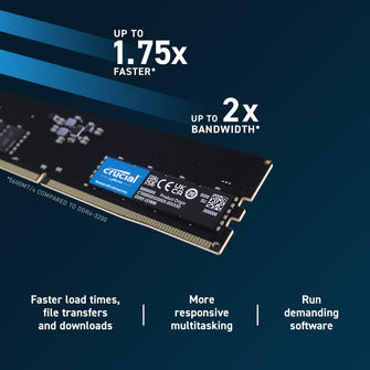 Buy ‎Crucial,Crucial RAM 8GB DDR5 5600MHz (or 5200MHz or 4800MHz) Desktop Memory CT8G56C46U5 - Gadcet UK | UK | London | Scotland | Wales| Ireland | Near Me | Cheap | Pay In 3 | Computer Components