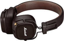 Marshall Major IV On-Ear Bluetooth Headphones – Wireless, Foldable, 80 Hours Playtime, Brown