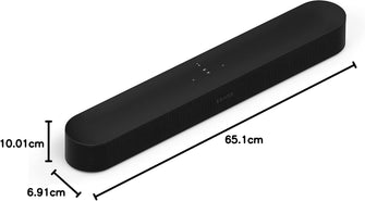 Sonos Beam (Gen 2) Compact Smart Soundbar for TV & Music, Black