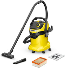 Buy KARCHER,Kärcher 16283020 Wet & Dry Vacuum Cleaner WD 5, blower function, power: 1100w, plastic container: 25 L, suction hose: 2.2 m, incl. floor and crevice nozzle, Yellow - Gadcet UK | UK | London | Scotland | Wales| Ireland | Near Me | Cheap | Pay In 3 | Vacuum Cleaner