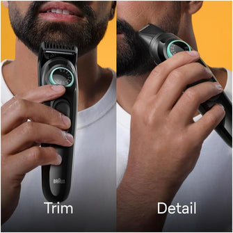 Buy Braun,Braun Beard trimmer, trimmer, ultra sharp blade clippers, 40 length settings, gift man, BT3421, Black/Vibrant Green - Gadcet UK | UK | London | Scotland | Wales| Near Me | Cheap | Pay In 3 | Hair Clippers & Trimmers