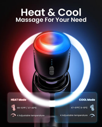 Buy RENPHO,Massage Gun Heat and Cold, RENPHO Massage Gun with Heat Cool Massage Head, Muscle Massage Gun Massager with Portable Case, for Home Office Workout Full Body Muscle Massage Relax, Black - Gadcet UK | UK | London | Scotland | Wales| Near Me | Cheap | Pay In 3 | Massage Gun