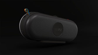 Polaroid P2 Music Player (Black) - Powerful Portable Wireless Bluetooth Speaker Rechargeable with Dual Stereo Pairing