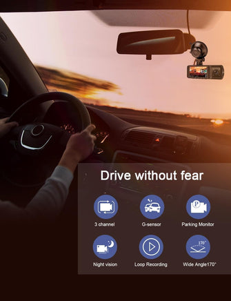 Buy Lagocars,3 Channel 2.5K+1080P+1080P Dash Cam: Front, Rear & Inside with Infrared Night Vision and Parking Monitor for Cars, Trucks, and Taxis - Gadcet UK | UK | London | Scotland | Wales| Near Me | Cheap | Pay In 3 | On-Dash Cameras