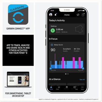 Garmin Fenix 8, 51mm AMOLED Premium Smartwatch and Sports Watch