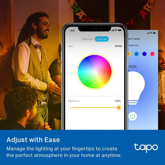 Tapo L530E (2-Pack) E27 Smart Bulb - Alexa & Google Voice Control, Multicolour, Dimmable, 8.3W (60W), Schedule, Timer, Energy Saving, Away Mode