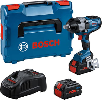 Bosch Professional BITURBO GDS 18V-1600 HC Cordless Impact Wrench – 3/4" High-Torque, 2x 8.0Ah ProCORE18V Batteries, Charger, Bluetooth Module GCY 42, L-BOXX