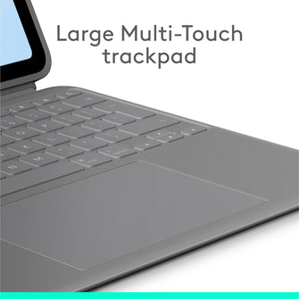 Logitech Combo Touch Keyboard Case for iPad Air 13" (M2, 2024) - Detachable Backlit Keyboard, Kickstand, QWERTY UK Layout - Grey - 4