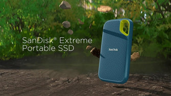 SanDisk 1TB Extreme Portable SSD - Up to 1050MB/s Read, 1000MB/s Write, USB-C, IP65 Dust & Water Resistant