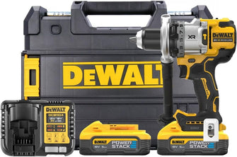 DeWalt DCD1007H2T 18V Cordless Brushless Combi Drill with Powerstack Batteries