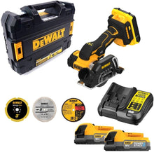 DeWALT DCS438E2T-GB 18V Brushless Cut Off Tool - 2 x 1.7Ah Powerstack Batteries, Kitbox & Charger