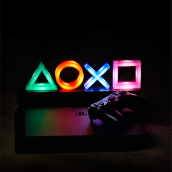 PlayStation Icons Light with 3 Light Modes - Sound Reactive, Dynamic Phasing, Standard Mode, Gaming Room Decor & Gamer Lighting - Paladone [Energy Class A]