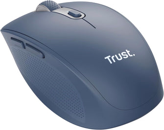 Trust Ozaa Silent Wireless Mouse - Bluetooth & 2.4GHz, Multi-Device, Eco-Friendly, Rechargeable, for Windows, Mac, Android, Laptop & PC - Blue