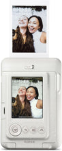 INSTAX Mini LiPlay Hybrid Instant Camera, 2.7" LCD, Micro SD, USB-C Charging, Misty White