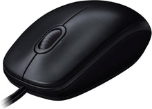 Logitech M100 Wired USB Mouse – 3 Buttons, 1000 DPI Optical Tracking, Ambidextrous, Compatible with PC, Mac, Laptop – Black