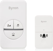 Buy Byron,Byron DBY-23442BS Wireless Doorbell Set - Kinetic Energy - White - Gadcet UK | UK | London | Scotland | Wales| Ireland | Near Me | Cheap | Pay In 3 | Door Bells & Chimes