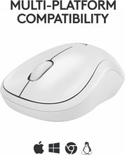 Logitech M240 Silent Bluetooth Mouse, Wireless, Compact, Portable, Smooth Tracking, 18-Month Battery, for Windows, macOS, ChromeOS, Compatible with PC, Mac, Laptop, Tablets - White