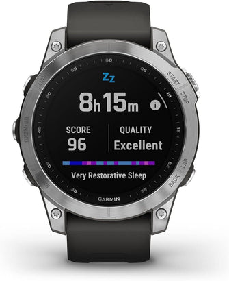 Buy Garmin,Garmin Fenix 7 Pro Sapphire Solar Edition Silver with Graphite Band - Gadcet UK | UK | London | Scotland | Wales| Near Me | Cheap | Pay In 3 | Watches