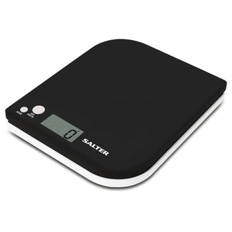 Salter Leaf Digital Kitchen Scale – 5kg Capacity, Tare Function, Liquid Measurement, Slim & Precise – Black