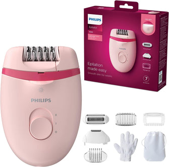 Philips Satinelle Essential Corded Epilator - 5 Attachments, Model BRE285/00