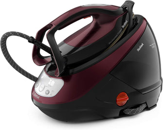 Tefal Pro Express Protect Steam Generator Iron – 1.8L, 7.5 Bar, 140g/min Continuous Steam, 560g/min Boost, 2600W, Removable Scale Collector – Burgundy & Black (GV9230)