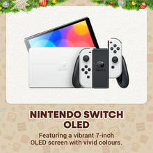 Nintendo Switch OLED White Bundle – Includes Mario Kart 8 Deluxe & 12-Month Nintendo Switch Online Membership