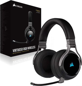 Buy Alann Trading Limited,CORSAIR VIRTUOSO RGB WIRELESS High–Fidelity Gaming Headset – 7.1 Surround Sound – Detchable Omni-Directional Microphone – iCUE Compatible – PC, Mac, PS5, PS4, Nintendo Switch, Mobile – Carbon - Gadcet UK | UK | London | Scotland | Wales| Near Me | Cheap | Pay In 3 | Headphones & Headsets