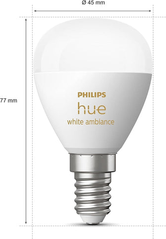 Buy Philips Hue,Philips Hue White Ambiance Luster Smart LED Light Bulb 1 Pack [E14 Edison Screw] for Indoor Home Lighting, Livingroom, Bedroom - Gadcet UK | UK | London | Scotland | Wales| Near Me | Cheap | Pay In 3 | Lighting Accessories